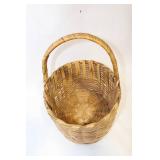 Large Woven Basket with Handle