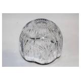 7-Inch Crystal Bowl with Etched Pine Tree Design