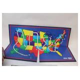 USA Trivia Board Game with Question Cards
