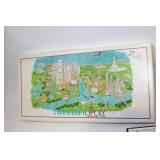 Vintage Twin Cityopoly Board Game - Complete Set