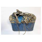 Vintage Insulated Thermos with Fabric Cover and Carrying Bag