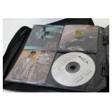 Collection of R&B and Soul Music CDs in Zip-Up Case