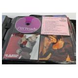 Collection of R&B and Soul Music CDs in Zip-Up Case