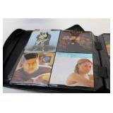 Collection of R&B and Soul Music CDs in Zip-Up Case