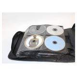 Collection of R&B and Soul Music CDs in Zip-Up Case