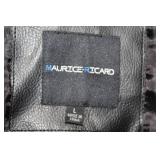 Maurice Ricard Black Leather Jacket - Size Large