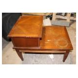 Used Mid-Century Walnut Step End Table