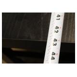 Black Industrial Style Workbench Table with Metal Shelving