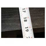 Black Industrial Style Workbench Table with Metal Shelving