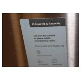 Stainless Steel 11.8 Gallon Trash Can with Removable Liner