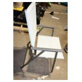 Folding Outdoor Chair with Sturdy Metal Frame and Fabric Seat