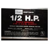 Sears Craftsman 1/2 HP Bench Grinder with Stand