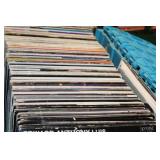Extensive Collection of Vintage Vinyl Records in Storage Crates