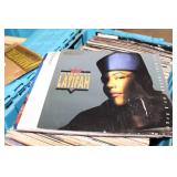 Extensive Collection of Vintage Vinyl Records in Storage Crates