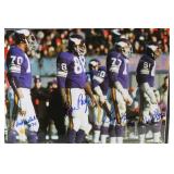 Framed Autographed Purple People Eaters Vikings Players Photo with Certificate of Authenticity