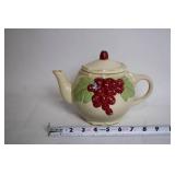 Vintage Ceramic Tea Set with Teapot, Pitcher, and 6 Cups