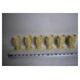 Vintage Ceramic Tea Set with Teapot, Pitcher, and 6 Cups