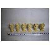 Vintage Ceramic Tea Set with Teapot, Pitcher, and 6 Cups