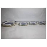 Set of 15 Royal Swan âHistoric Castlesâ Porcelain Plates