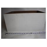 Festive Wooden Merry Christmas Storage Box with Cutout Handles