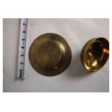Set of 3 Engraved Brass Bowls with Victorian Design