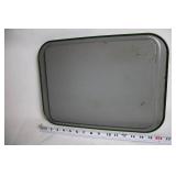 Set of 10 Vintage Floral Metal Serving Trays