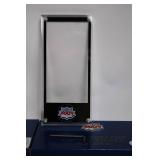 Set of 4 NFL Super Bowl Commemorative Lucite Ticket Holders