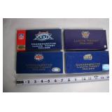 Set of 4 Commemorative Lucite Super Bowl Ticket Holders