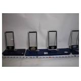 Set of 4 Commemorative Lucite Super Bowl Ticket Holders