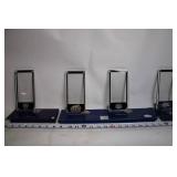 Set of 4 Commemorative Lucite Super Bowl Ticket Holders