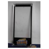 Set of 4 Commemorative Lucite Super Bowl Ticket Holders