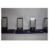 Set of 4 Commemorative Lucite Ticket Holders for Super Bowl XXXII and XXXIX