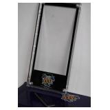 Set of 4 Commemorative Lucite Ticket Holders for Super Bowl XXXII and XXXIX