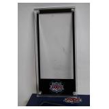 Set of 4 NFL Commemorative Super Bowl Lucite Ticket Holders