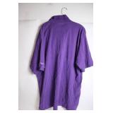 2XL Purple Reebok Vikings Polo Shirt with Embroidered Logo