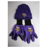 Minnesota Vikings Reebok Beanie and Glove Set