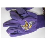 Purple and Gold Minnesota Vikings Beanie and Gloves Set