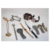 Collection of 11 Watches Including Smart Watches and Vintage Styles
