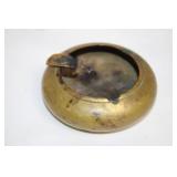 Vintage Brass Bell and Ashtray Set