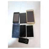 Lot of 7 Mixed Model Smartphones for Parts or Repair