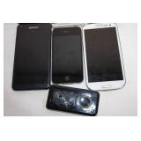 Lot of 7 Mixed Model Smartphones for Parts or Repair