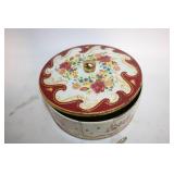 Assorted Fashion Jewelry Collection with Decorative Storage Box