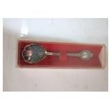 Vintage Collectible Souvenir Spoon in Display Case