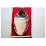 1987 Silverplated Christmas Collectible Spoon with Girl Figurine Handle