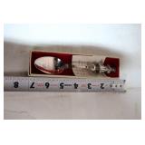 1987 Silverplated Christmas Collectible Spoon with Girl Figurine Handle