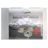 5-Piece Alpine Mountain Gear Stainless Steel Mess Kit