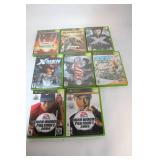 Lot of 8 Xbox Games Including Tiger Woods PGA Tour and X-Men Legends