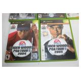 Lot of 8 Xbox Games Including Tiger Woods PGA Tour and X-Men Legends