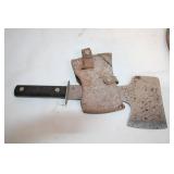 Vintage Collection of Knives and Cleavers with Sheaths