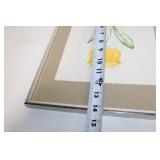 Framed Limited Edition Yellow Tulip Watercolor Print by Ferraguti